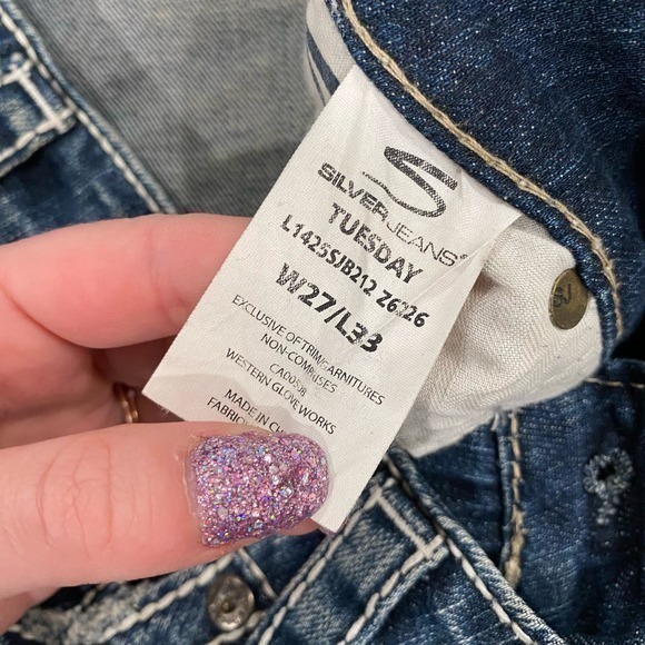 Silver Tuesday Bootcut Women’s Jeans size 27 - Picture 11 of 11